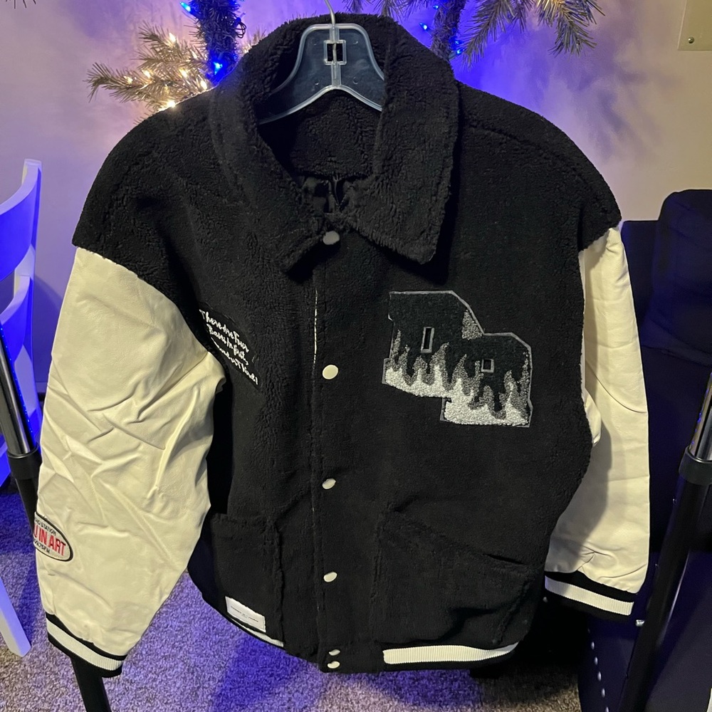 Black and White Varsity Jacket